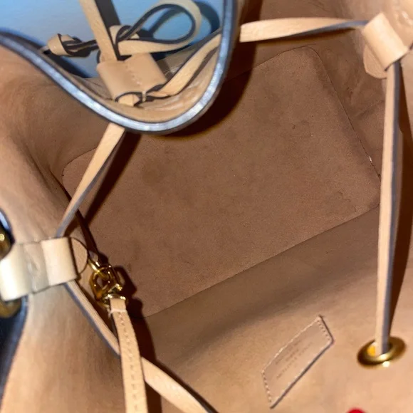 Authentic Louis Vuitton Bicolor Monogram Empreinte Giant NéoNoé MM Noe w/Pouch - Picture 11 of 12